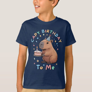 Funny Capybara Capy Birthday till mig Party för ba T Shirt