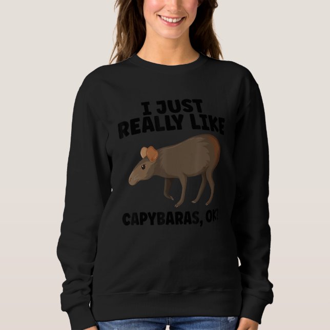 Funny Capybara Design For Pet Owner Cool Capybara  T Shirt (Framsida)