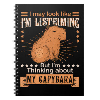 Funny Capybara Gift Women Kids Capybara Anteckningsbok