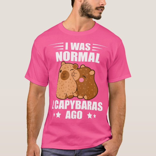 Funny Capybara I var normal Rodent Animal Capybara T Shirt (Framsida)