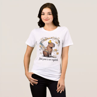 Funny Capybara Inner Peace Is Non Negotiable T-Shi T Shirt