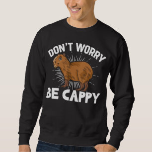 Funny Capybara Owner Capybara Pet Lång Ärmad Tröja