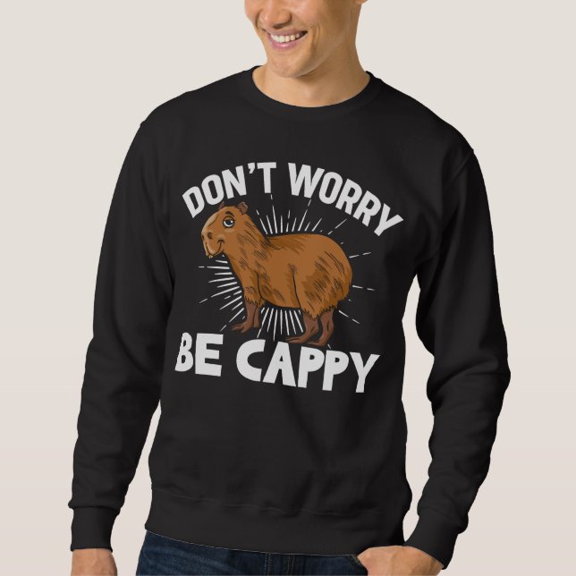 Funny Capybara Owner Capybara Pet Lång Ärmad Tröja (Framsida)