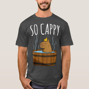 Funny Capybara Rodent Dont Worry Capy Retro Sunset T Shirt