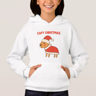 Funny Capybara Santa Capy jul T Shirt