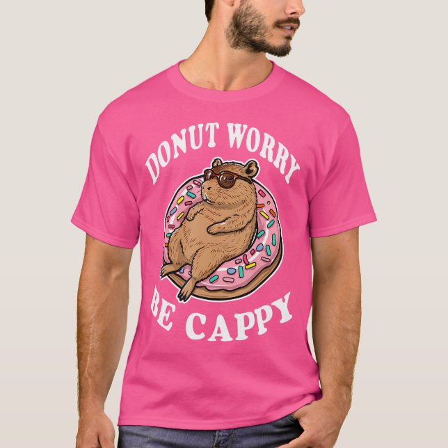 Funny Capybara T Shirt (Framsida)