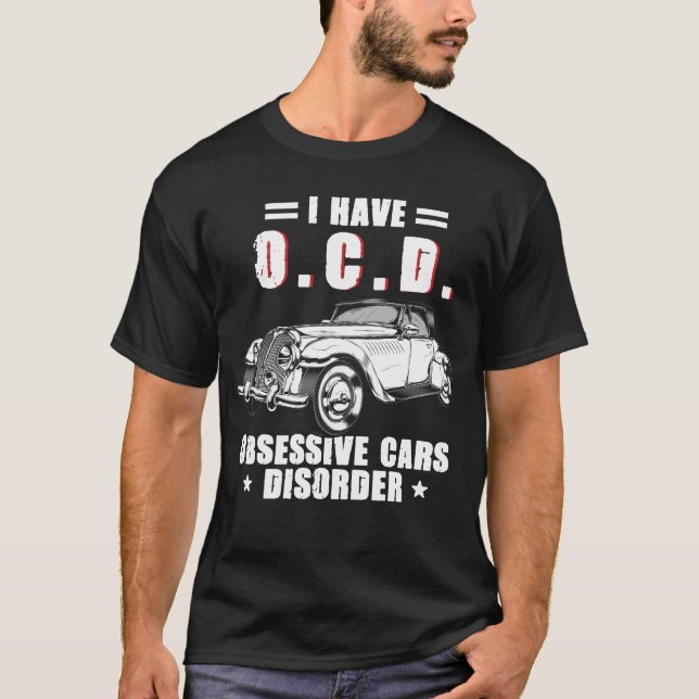 Funny Car Älskare Gift T Shirt (Framsida)