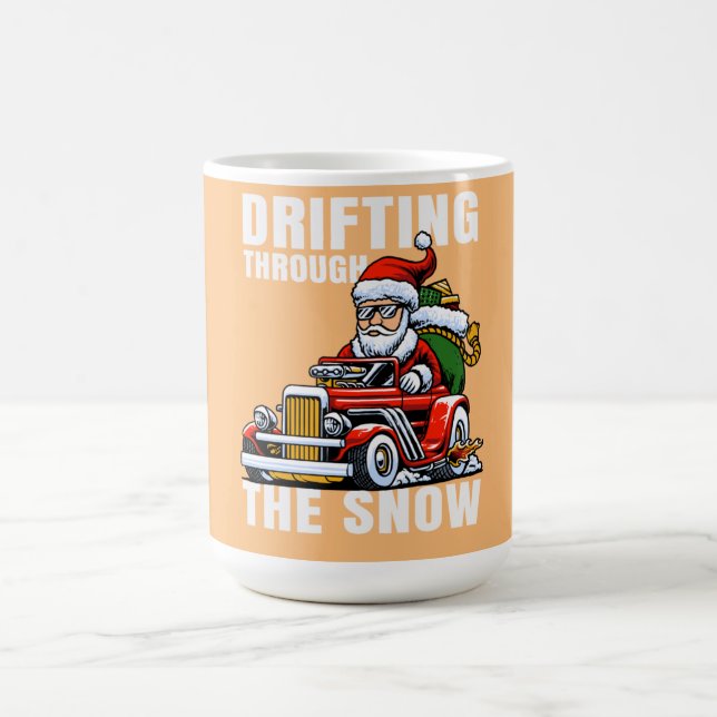 Funny Car Driving Santa as Drifting Through The Kaffemugg (Center)