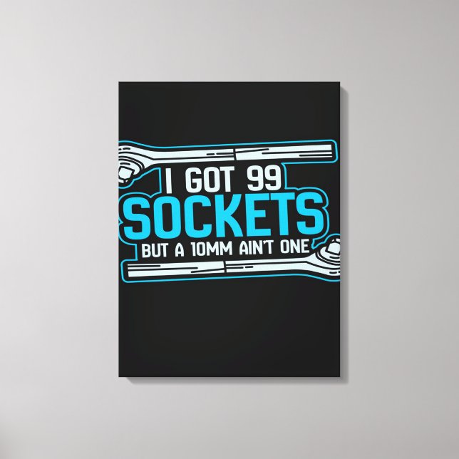 Funny Car Mechanic Design | Mechanic Canvas (Framsida)