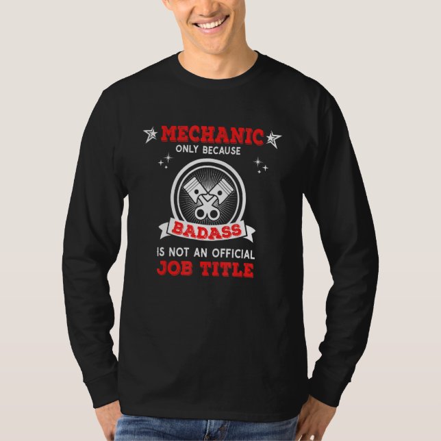 Funny Car Mechanic Garage Owner Outfit Funny Mecha T Shirt (Framsida)