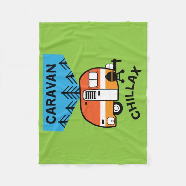 Funny Caravan Gifts | Best Caravanning | Caravans Fleecefilt (Framsidan)