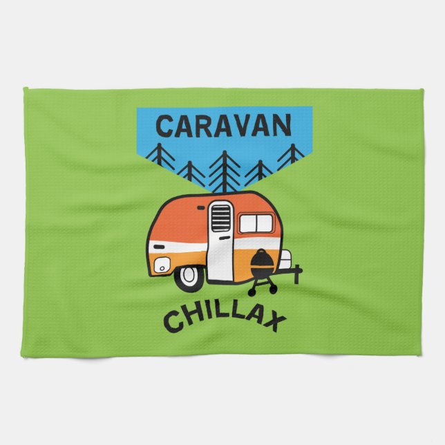 Funny Caravan Gifts | Best Caravanning | Caravans Kökshandduk (Horisontell)