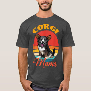 Funny Cardigan Welsh Corgi Mamma Mamma Hund älskar T Shirt
