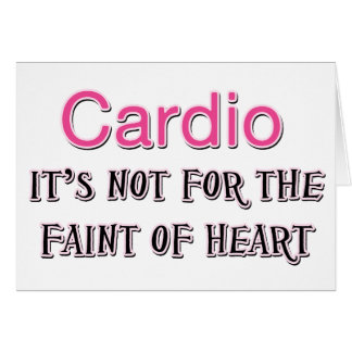 Funny Cardio Say Hälsningskort