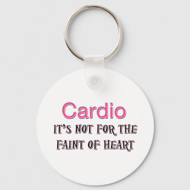 Funny Cardio Say Nyckelring (Framsida)