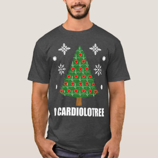 Funny Cardiologist Christmas Tree Cardiology Offic T Shirt