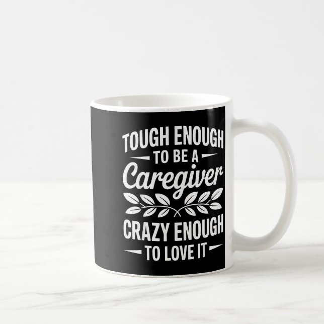 Funny Caregiver Art For Women Men Girls Caregiving Kaffemugg (Höger)