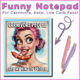 Funny Carnivar Bacon Sause Kött BBQ Grill Humor Anteckningsblock