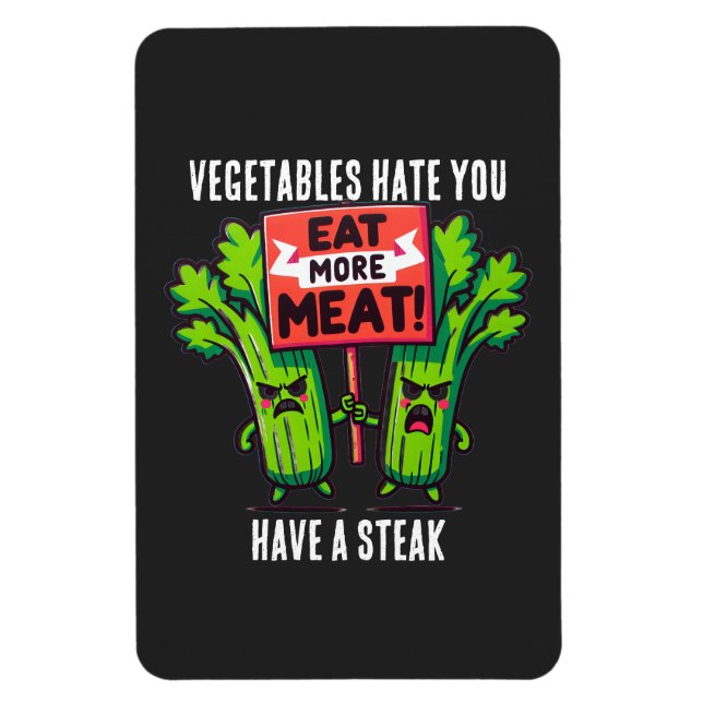 funny carnivore Magnet (Vertikal)