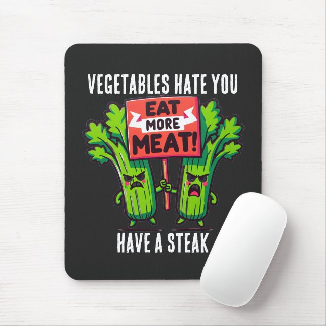 funny carnivore Mousepad Musmatta (Med mus)
