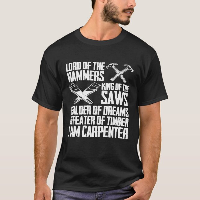 Funny Carpenter I is Carpenter - julgåva Pr T Shirt (Framsida)
