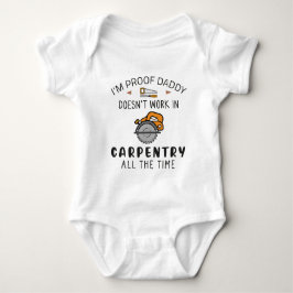 Funny Carpenter Pappa Woodworking Workers Baby Car T Shirt