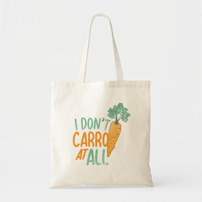 Funny Carrot Pun Art Food Jokes Carrot Art Design Tygkasse (Framsidan)