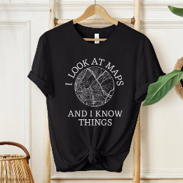 Funny Cartograf I Geography | Landbesiktning T Shirt