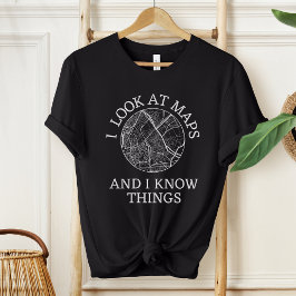Funny Cartograf I Geography | Landbesiktning T Shirt