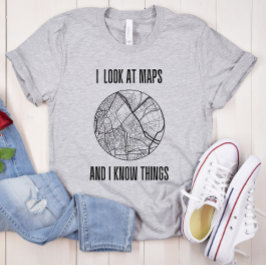 Funny Cartographer | KARTA SKAPAR | Geography Pun T Shirt