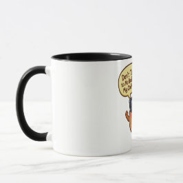 Funny Cartoon Coffee Bean "Don't Talk to Me" Mug Mugg