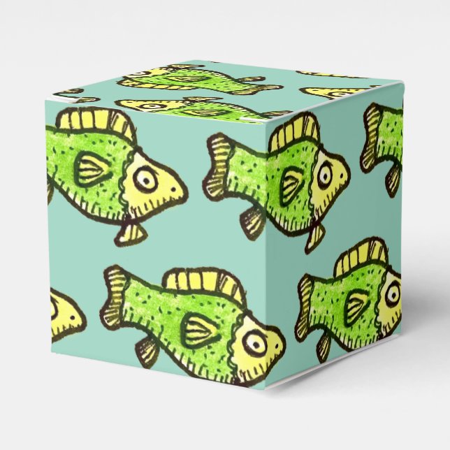 Funny Cartoon Green Fish Drawing Presentaskar (Framsidan Sidan)