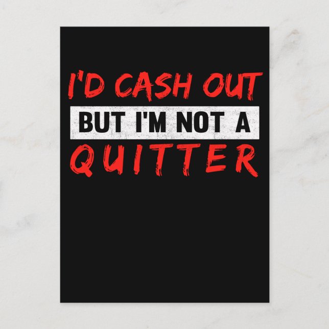 Funny Casino Gambling Älskare Spelare Vykort (Framsida)