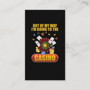 Funny Casino Gambling Poker Älskare Visitkort