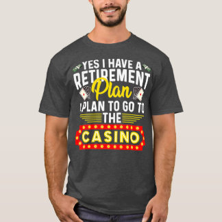 Funny Casino Gift För manar Women Coola Retiree Re T Shirt