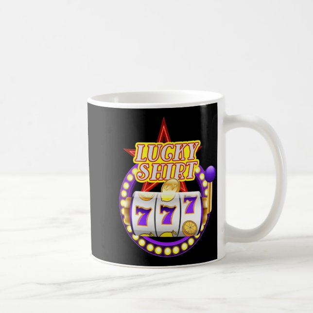 Funny Casino Slot Machine Jackt Lucky  Kaffemugg (Höger)
