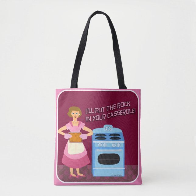 Funny Casserole Sarcastic Kitsch Roligt Housefru Tygkasse (Framsida)