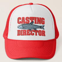Funny Casting Director Fishing Angler Truckerkeps