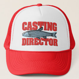 Funny Casting Director Fishing Angler Truckerkeps