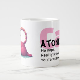 Funny Cat 20oz Mug – CatAtonic: I Nap. You Exist. Jumbo Mugg