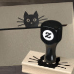 Funny Cat Ansikte med Long Whiskers | COOLA KATTUN Stämpel<br><div class="desc">Den här coolan är svart kattgummi frimärke underbart för utsmyckning av kuvert,  hantverk,  skapar kort,  skrotning och mer originella DIY-projekt. En perfekt frimärke för kattälskare. Besök Jenns Doodle World för ännu mer roligt kattdjur frimärke och djurälskarns design.</div>
