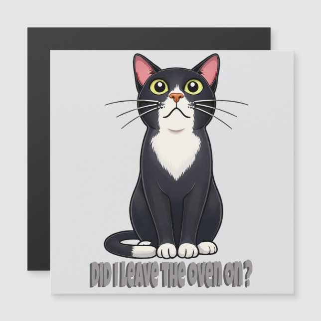 Funny Cat Anxiety – Did I Leave the Oven On (Fram/baksida)