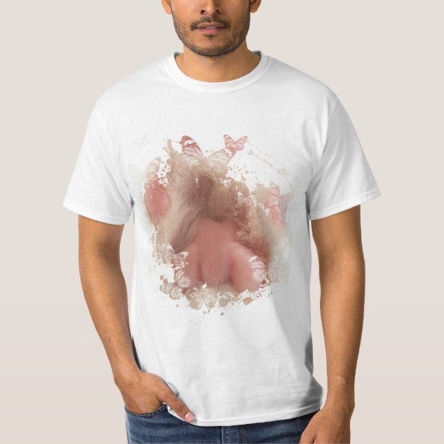 Funny Cat Artwork T Shirt (Framsida)
