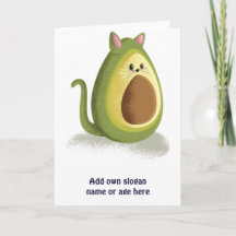 Funny Cat Avocado Cute Tonåring grafiskt Trendig G