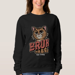 Funny Cat Bruh Meme Graphic Humor Cat Lover Gift T Shirt