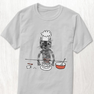 Funny Cat Chef Cooking T Shirt