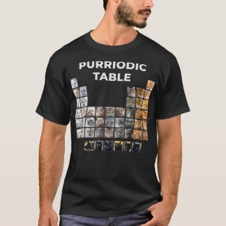Funny Cat Chemistry Pun Periodic Table Gift For T Shirt