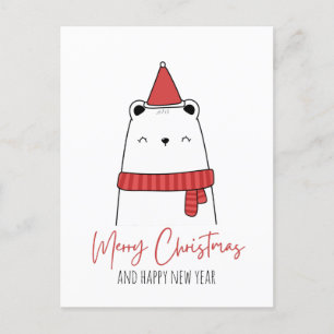 Funny cat christmas helg vykort