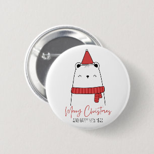 Funny cat christmas knapp