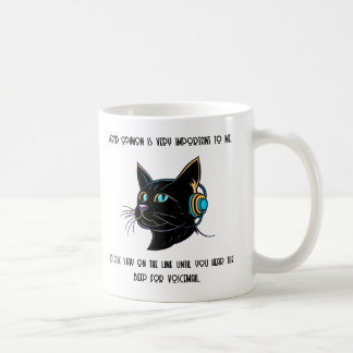 Funny Cat Coffee Mugg Sarcastic Office Gift Idea